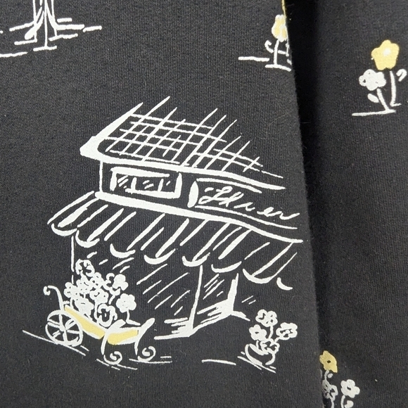 Koret ladies full zip jacket medium with darling French scenes throughout - Picture 8 of 14